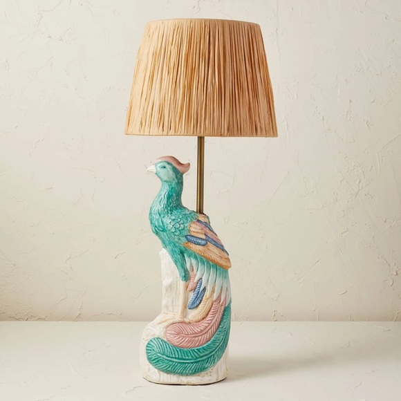 Opalhouse Accents Opalhouse X Jungalow Peacock Table Lamp Blue Nwt
